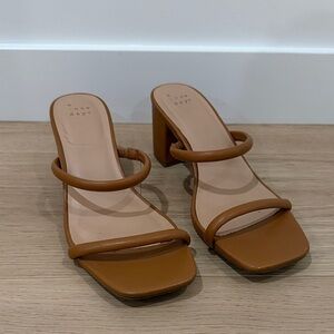 A New Day Women's Brown Strappy Heels